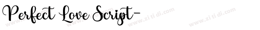 Perfect Love Script字体转换